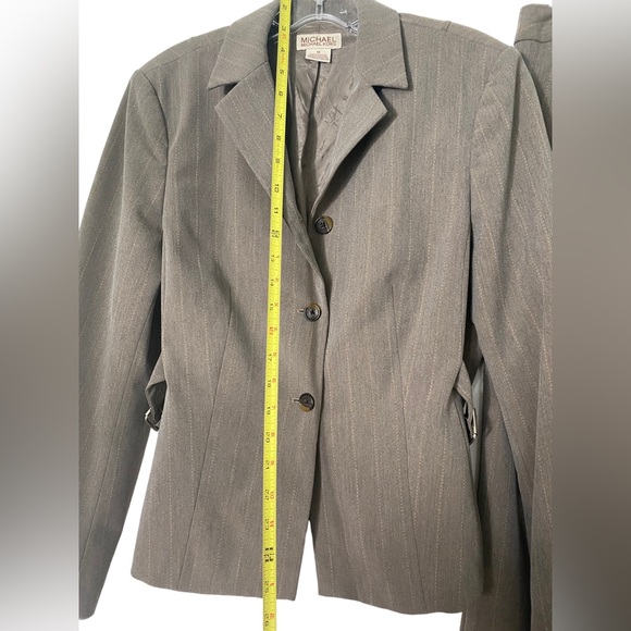 Micheal Micheal Kors pinstripe suit jacket sz 10 pants sz 8 - Picture 4 of 14